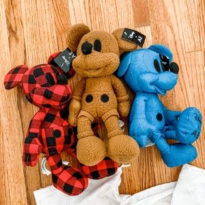BNWT THREE DISNEY MICKEY MOUSE STUFFED ANIMALS